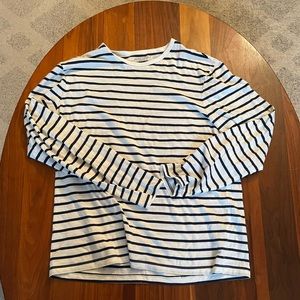J crew Breton Striped Long Sleeve T Shirt Large